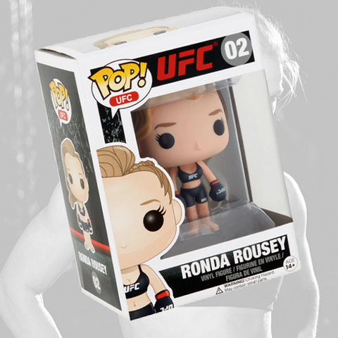 *Signed* Ronda Rousey Ultimate Funko #02 w/ Protector (JSA)