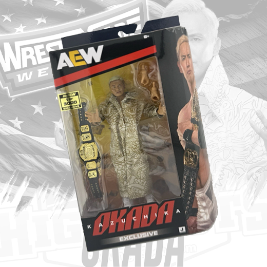 Signed and Inscribed* Kazuchika Okada 1/3000 Figure w/ Case (JSA