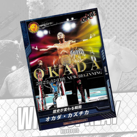 *Signed* Kazuchika Okada Bushiroad #24C Trading Card w/ Case