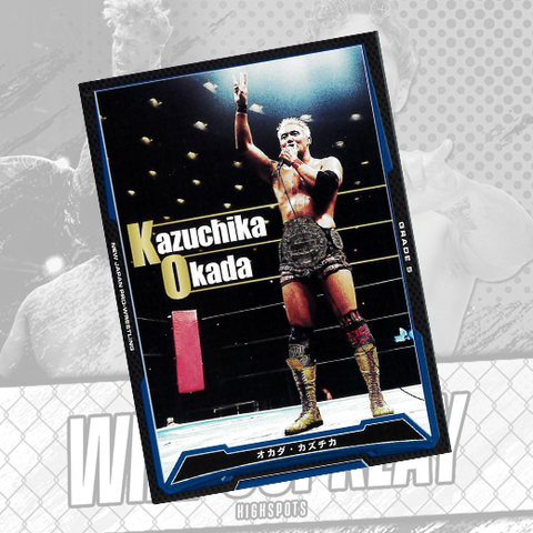 *Signed* Kazuchika Okada Bushiroad #017C Trading Card w/ Case