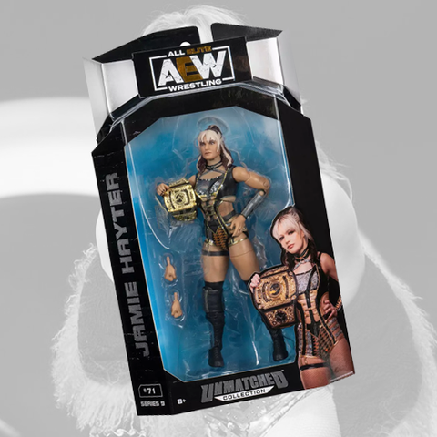 *Signed* Jamie Hayter Unmatched #71 Figure w/ Case (JSA)