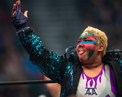 *Signed* Aja Kong Arm Raised 8x10 Promo