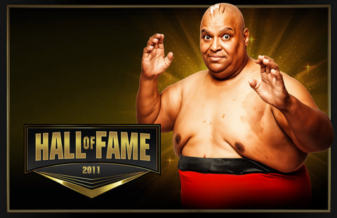 *Signed* Abdullah The Butcher Hall Of Fame 11x17 Poster (JSA)