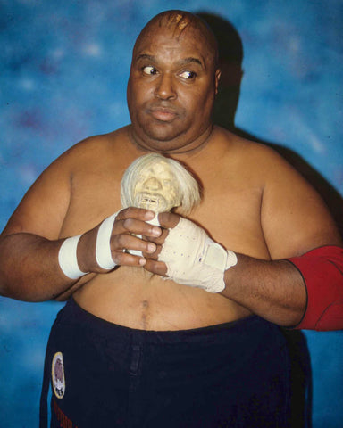 *Signed* Abdullah The Butcher Doll 8x10 Promo or 11x14 Poster (JSA)