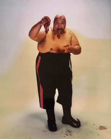 *Signed* Abdullah The Butcher Full Guts 8x10 Promo or 11x14 Poster (JSA)