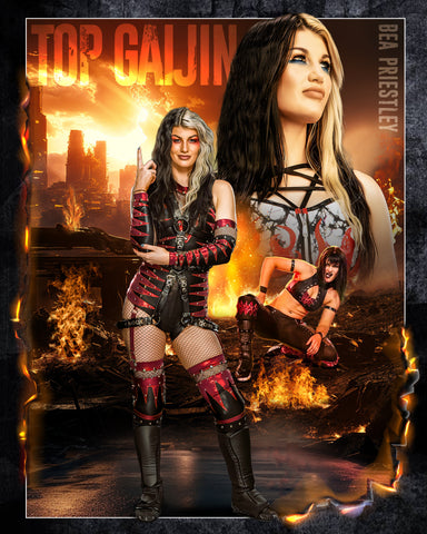 *Signed* Bea Priestley AsylumGFX Metallic 8x10 Promo or 11x14 Poster