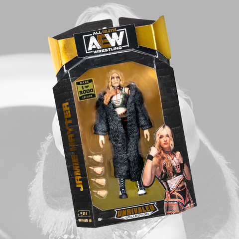 *Signed* Jamie Hayter Chase Unrivaled /3000 Figure w/ Case (JSA)