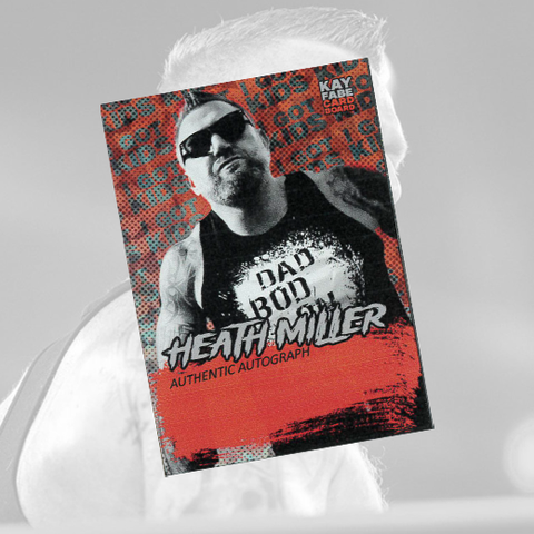 *Signed* Heath Kayfabe Trading Card w/ Case