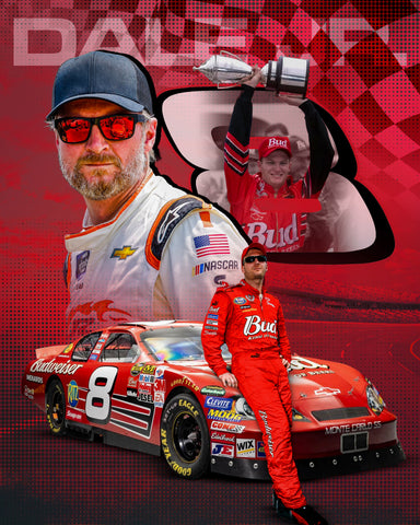 *Signed* Dale Earnhardt Jr. AsylumGFX Metallic 8x10 Promo or 11x14 Poster