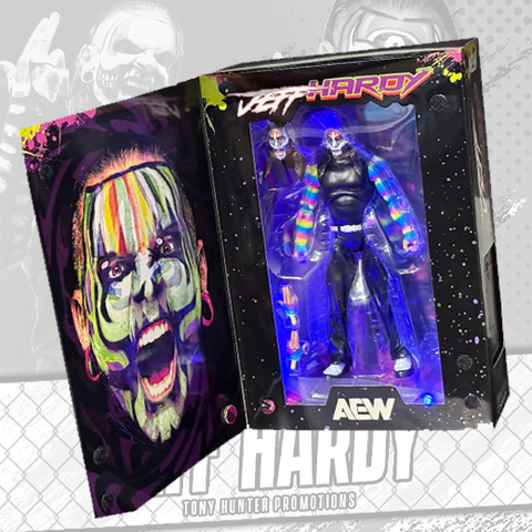 *Signed* Jeff Hardy Black Light Action Figure (JSA)