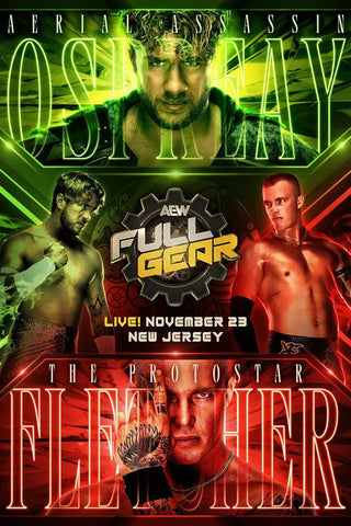 *Signed* Will Ospreay Full Gear 11x17 Poster (JSA)