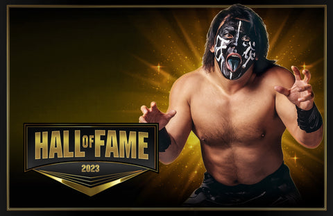 *Signed* Great Muta Hall of Fame 11x17 Poster (JSA)