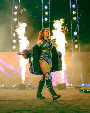 *Signed* Jamie Hayter Pyro Entrance 8x10 Promo or 11x14 Poster (JSA)