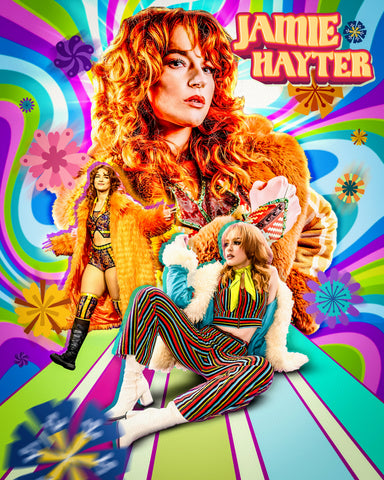 *Signed* Jamie Hayter AsylumGFX Metallic 8x10 Promo or 11x14 Poster (JSA)