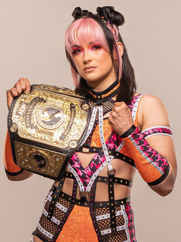 *Signed* Jamie Hayter Title Pose 8x10 Promo or 11x14 Poster (JSA)