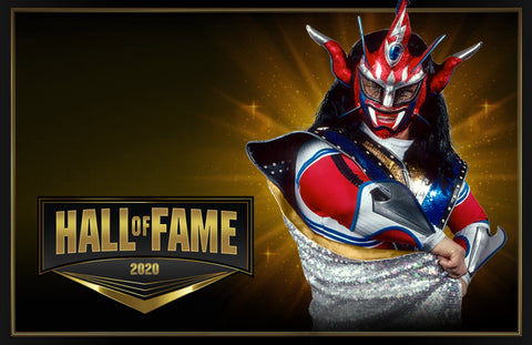 *Signed* Jushin Liger Hall of Fame 11x17 Poster (JSA)
