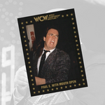*Signed* Paul Heyman Mouth Open WCW Trading Card w/ Hardcase