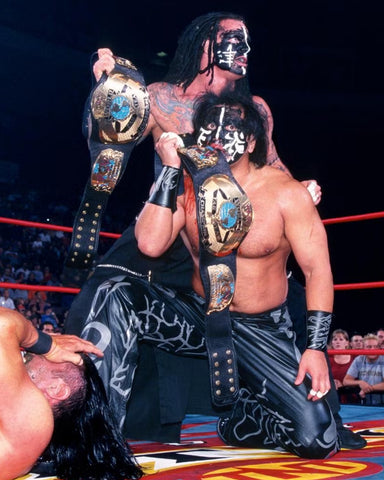 *Signed* Great Muta Tag Team Titles 8x10 Promo or 11x14 Poster (JSA)