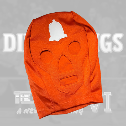 *Dual Signed* Ding Dongs Reproduction Orange Mask (JSA)