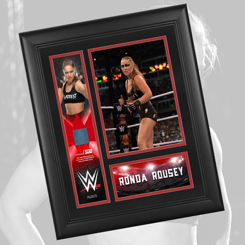 *Signed* Ronda Rousey Canvas Plaque (JSA)