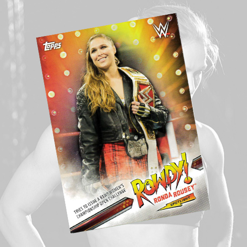 *Signed* Ronda Rousey ROWDY #32 Trading Card w/ Hardcase