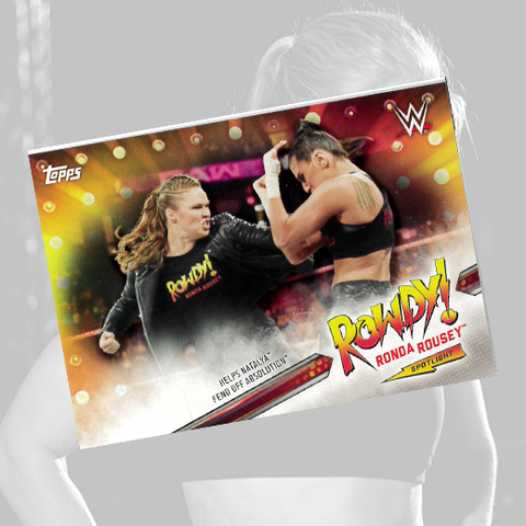 *Signed* Ronda Rousey ROWDY #9 Trading Card w/ Hardcase
