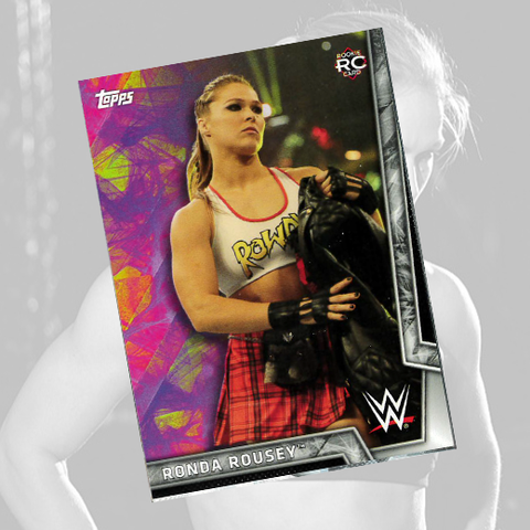 *Signed* Ronda Rousey RC #25 Trading Card w/ Hardcase