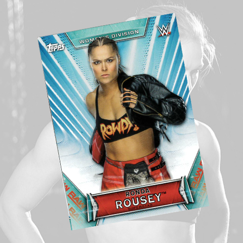 *Signed* Ronda Rousey RAW #11 Trading Card w/ Hardcase