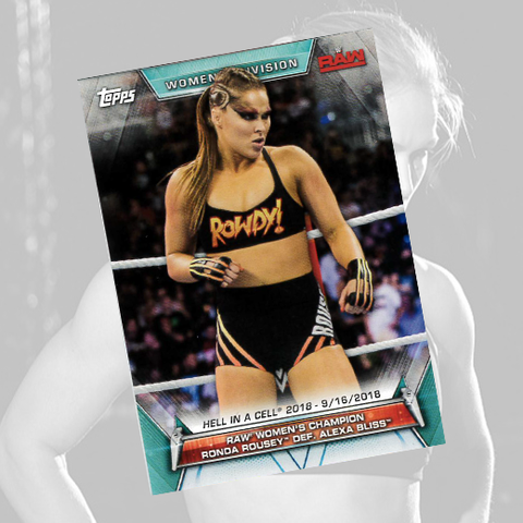 *Signed* Ronda Rousey RAW #84 Trading Card w/ Hardcase