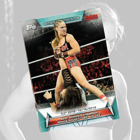 *Signed* Ronda Rousey RAW #95 Trading Card w/ Hardcase