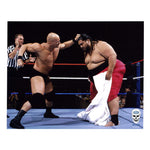 *Signed* Stone Cold Steve Austin Punching Yokozuna WWE Original 8 x 10 Promo