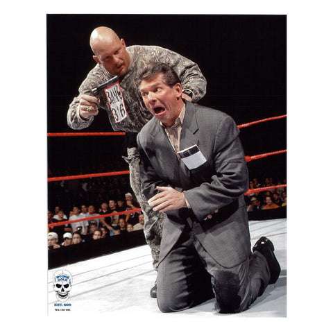 *Signed* Stone Cold Steve Austin Bang 3:16 WWE Original 8 x 10 Promo
