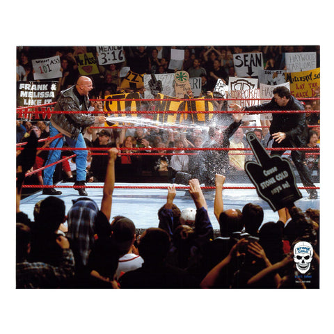 *Signed* Stone Cold Steve Austin Beer Shower WWE Original 8 x 10 Promo