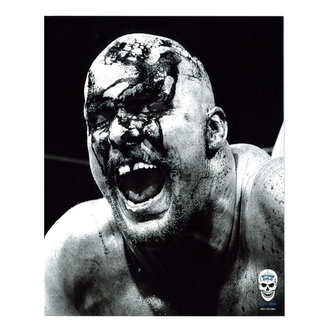 *Signed* Stone Cold Steve Austin B&W Bloody WWE Original 8 x 10 Promo
