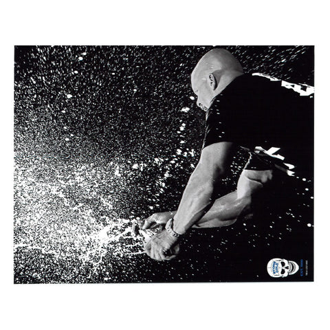 *Signed* Stone Cold Steve Austin B&W Beer Smash Low WWE Original 8 x 10 Promo