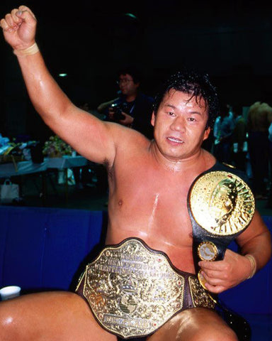 *Signed* Tatsumi Fujinami Champion 8x10 Promo or 11x14 Poster (JSA)