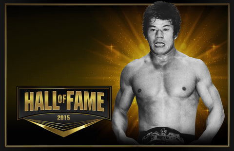 *Signed* Tatsumi Fujinami Hall Of Fame 11x17 Poster (JSA)